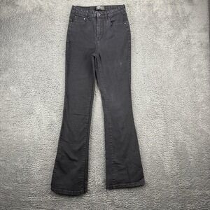 Monkey Ride Jeans Women 1‎ (23x28) Highrise Original Vintage Flare Black Denim